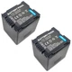 2x Battery Pack For CGA-DU21 Panasonic PV-GS80 PV-GS83 PV-GS85 PV-GS120 PV-GS150