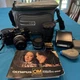 Olympus OM-2n Black SLR Film Camera Outfit w/ Accessories Flash Bundle