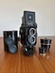 Yashica Mat 124G TLR Film Camera -  Wide Angle Adapter - Perfect - Meter Working