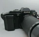 Konica FS-1 BLACK 35mm SLR Film Camera w/ 35-200mm MF lens WORKING Great!