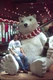 Man Sitting on Coca-Cola Polar Bear Display Original 35mm Film Slide