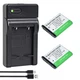 2x Battery +Charger For Li-40B Olympus FE-330 340 FE-350 FE-360 FE-3000 FE-3010
