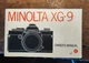 Vintage Original 1979 Owners Manual Minolta XG-9 Camera