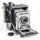 :Graflex Crown Graphic 3&frac14; x 4&frac14; Press Camera w/ Optar 135mm f/4.7 Lens (Read)