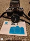Minolta XG-1 SLR Film Camera Black Silver with Lens, Flash, Strap, Manual