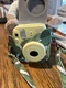 Fujifilm Instax Mini 8 Instant Film Camera W/ Case - yellow- green print case