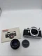 Pentax ME Super 35mm SLR Film Camera w/ Asahi 1:2 50mm SMC Lens/Manual/Caps