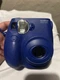 FUJIFILM Instax Mini 7S Dark Blue Instant Film Camera; 60mm Lens; Tested & Works