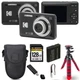 Kodak PIXPRO FZ55 Digital Camera (Black)+Spider Tripod + Case - 128GB Kit