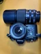 Konica Acom-1 Camera & 28mm, 200mm Lens Set Used Dust/Scratches