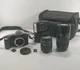 Minolta Maxxum 5000i 35mm Film Camera + 2 Lenses Flash Sports Picture Card & Bag