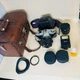Yashica FX-2 Film Camera w/ Extra Lens, Handled Case, and Accesories