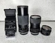 Vintage Lot Mixed 35mm Camera Tamron Hexanon Lenses & Sunpak Flash Konica FS-1
