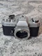 Vintage Yashica FX-2 35mm SLR Film Camera Body Silver Black Japan Manual Focus