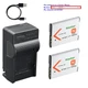 Kastar Battery AC & USBC Charger for Sony DSC-W830 W820 W810 W800 W730 W720 W710