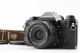 Near MINT Canon AE-1 Program Black 35mm Film Camera w/ NFD 35mm f2.8 From JAPAN