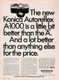 Konica -  Autoreflex A-1000 Camera - Original Magazine Ad - 1973