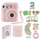 Fujifilm Instax Mini 12 Instant Camera with Case, 20 Fuji Films,(Blossom Pink)