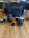 Pentax zx-10 35mm camera W/ 28-90mm Lens, 70-300mm Lens, 5 Rolls Of film, & Bag