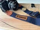 Canon AE1 Commemorative Camera Strap Cloth Leather Used