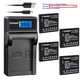 Kastar LCD Charger Battery for Panasonic DMW-BCK7E & Panasonic Lumix DMC-FH25