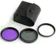 CPL UV FLD LENS FILTER KIT for Pentax K10D K110D K100D