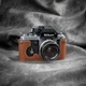 For Nikon F2 F2A F2AS F2S Real Leather Half Camera Case Bag Cover Brown