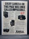 1981 Vintage Ads, Printed Ad, Konica FS-1 35mm Film Camera (1231)