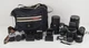 Canon AE-1 35mm Camera w/ 3 Lenses, Converter, Filters & Bag FILM TESTED Works!