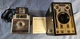 Lot 2 Brownie Vintage Box Camera Kodak Six-16 Junior + Fiesta Art Deco Untested