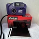 Vivitar PS55s 35mm Compact Point & Shoot Purple Film Camera in Box Vintage 1990s