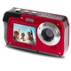 Minolta MN40WP 48MP QHD Dual LCD Screen Waterproof Camera, Red