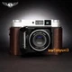 Cow Leather Half Case Retro Cover Bag for Fujifilm GF670 GF670w Bessa III Camera