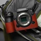 Genuine Leather Camera Bag Protect Case Cover Base Grip For Fuji XH2 X-H2 X-H2S