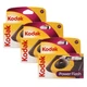 Kodak 35mm Disposable 800 Camera with Power Flash (27 Exposures) - 3 Pack