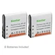 2x Kastar Battery for Casio NP-40 Exilim EX-Z300PK EX-Z300SR EX-Z40 EX-Z450