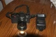 Leica R3 camera R3 MOT Camera , Lens & Flash with 90mm f:2 Sumicron Lens, Sunpak
