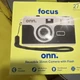 Onn Focus Reusable 35mm Camera w/Flash Film  Battery Included - Black New(201)