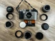 Contax G2 Film Camera set: 3Lens: 28mm 45mm 90mm all w/hoods.