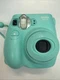 Fujifilm Instax Mini 7S Instant Film Camera Teal - Tested - Chipped Corner