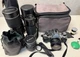 Canon AE-1 Program 35mm Film Camera W/multiple Lens/bag,cases. Great Condition!