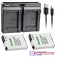 Kastar Battery Dual Charger for Nikon EN-EL12 MH-65 & Nikon Coolpix S630 Camera