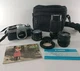 Canon AE-1 Program 35mm SLR Film Camera + 28mm 50mm 80-200mm Lens Manual & Bag 
