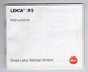 Leica R5 (1987) Camera Instruction Manual / User Guide In English