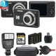 Kodak PIXPRO FZ55 Digital Camera (Black) + Extra Battery + Flash+ 1 Yr Warranty