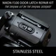Nikon F100 Back Film Door Broken Latch Metal Repair Kit - Stainless Steel