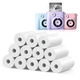 12 Rolls Instant Print Kids Camera Paper Roll Refill, HD Print Camera Paper R...
