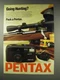 1991 Pentax IQZoom 60x Camera Ad - Going Hunting?