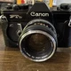 Canon FTb QL 35mm SLR Camera FD 50mm f/1.4 Lens Built-In Light Meter Black