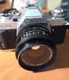 Vintage Canon AV-1 35mm SLR Film Camera and Canon Lens FD 50mm With Case